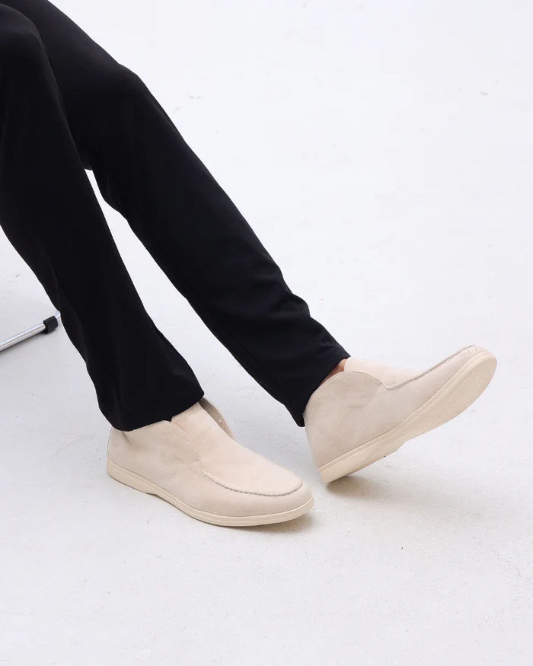 HIGH TOP SUADE LOAFERS