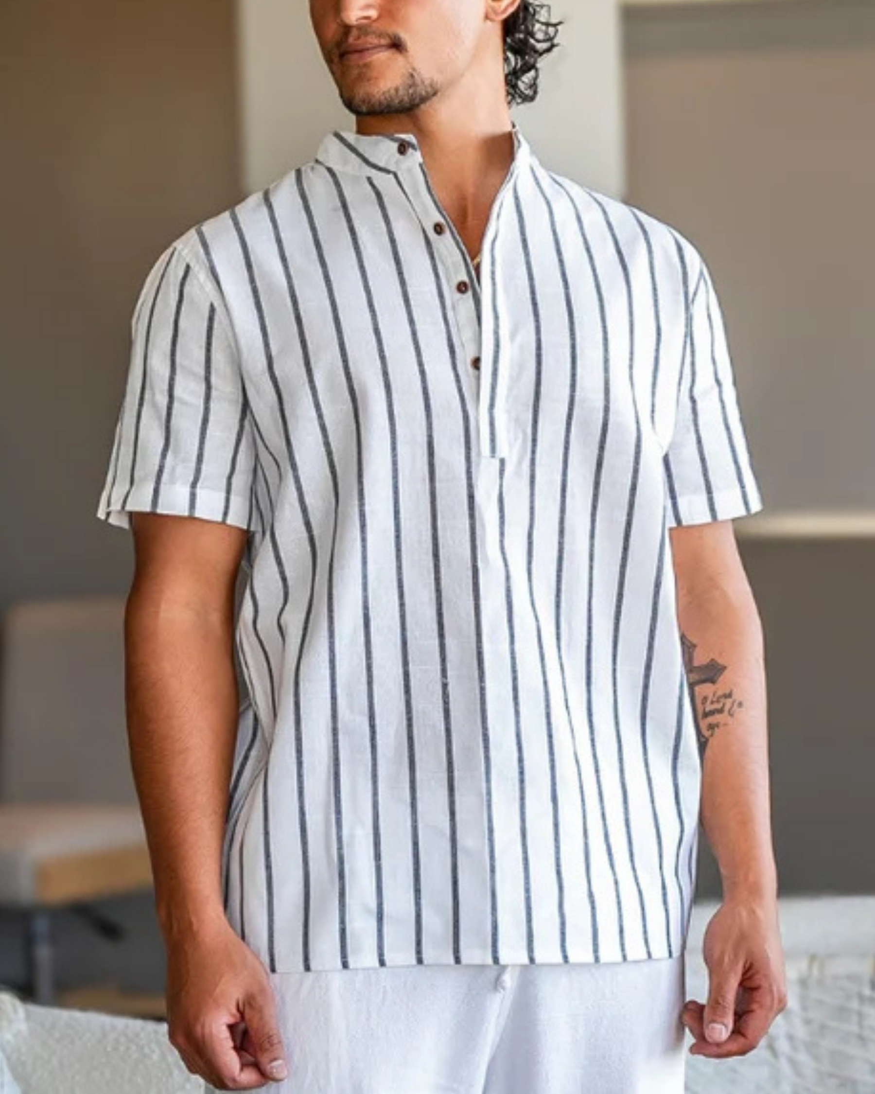 ELEGANT STRIPED POLO SHIRT