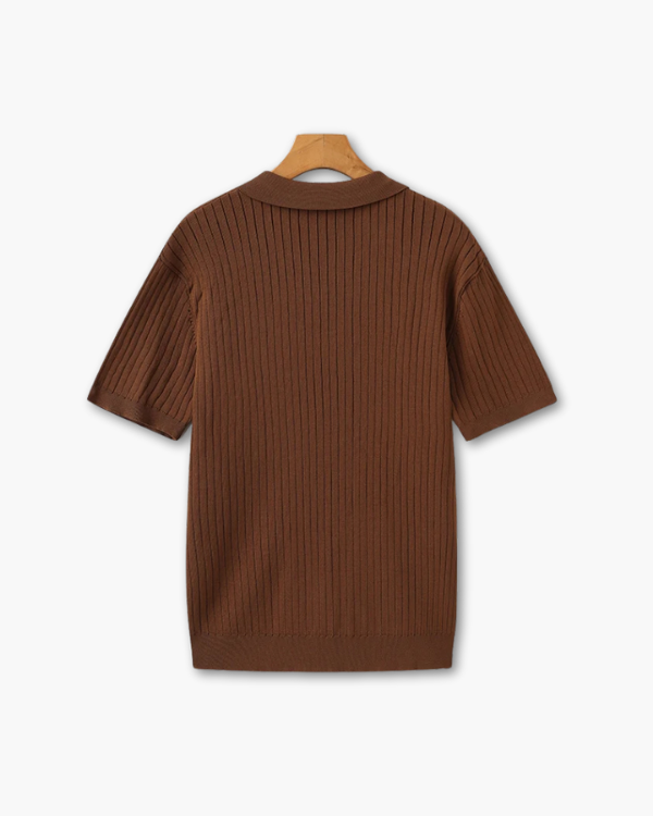FINE RIBBED POLO