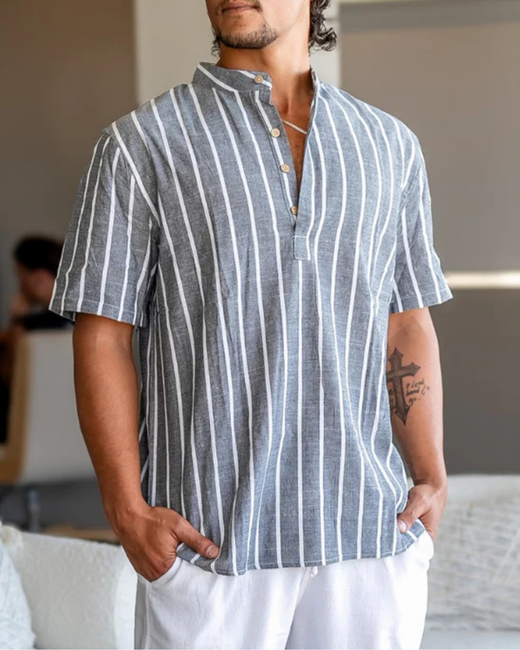 ELEGANT STRIPED POLO SHIRT