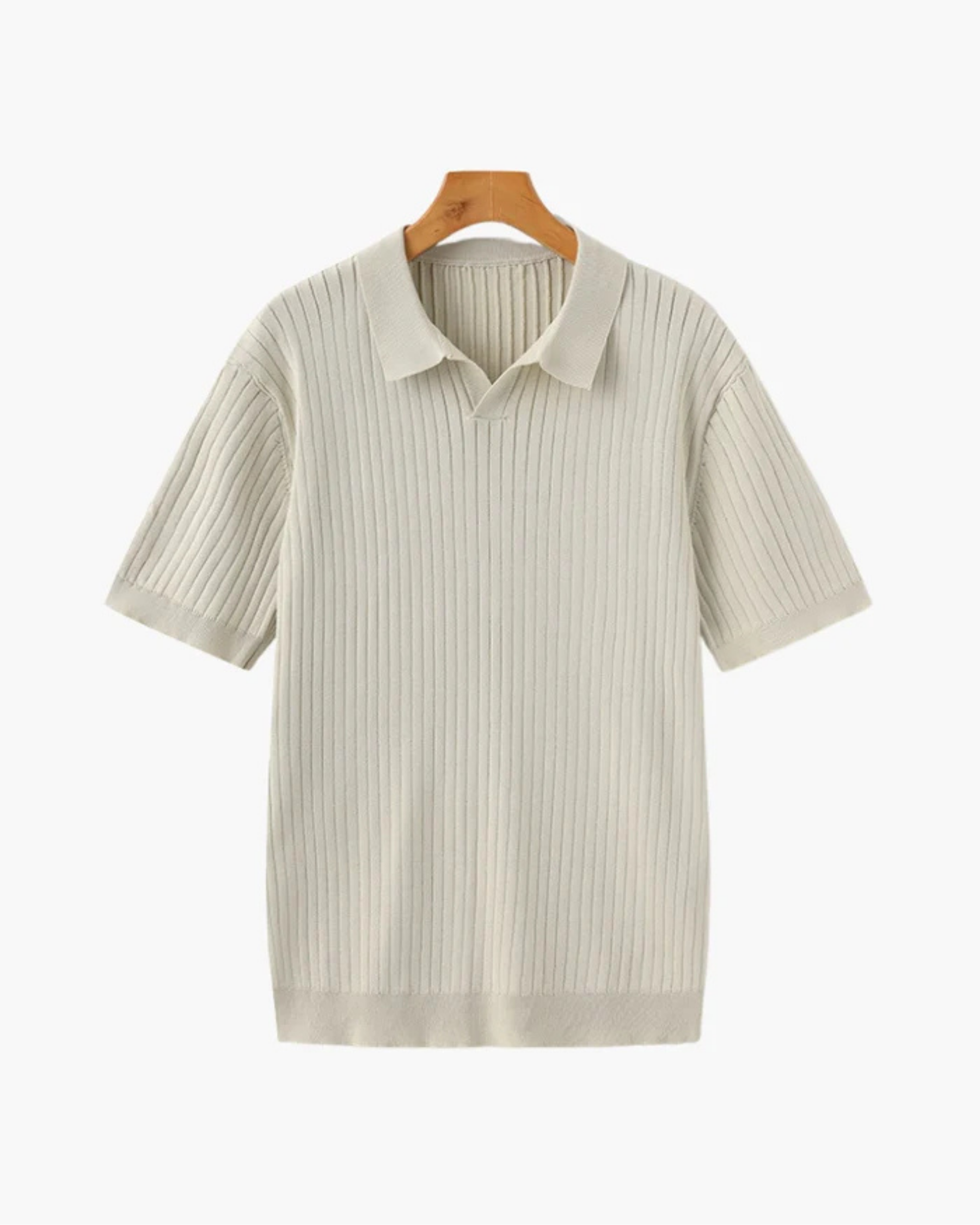FINE RIBBED POLO