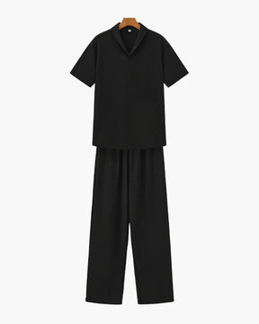COTTON POLO & PANTALON SET